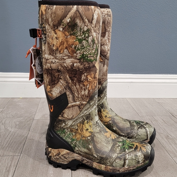 Men Camo Realtree Neoprene Boots 
